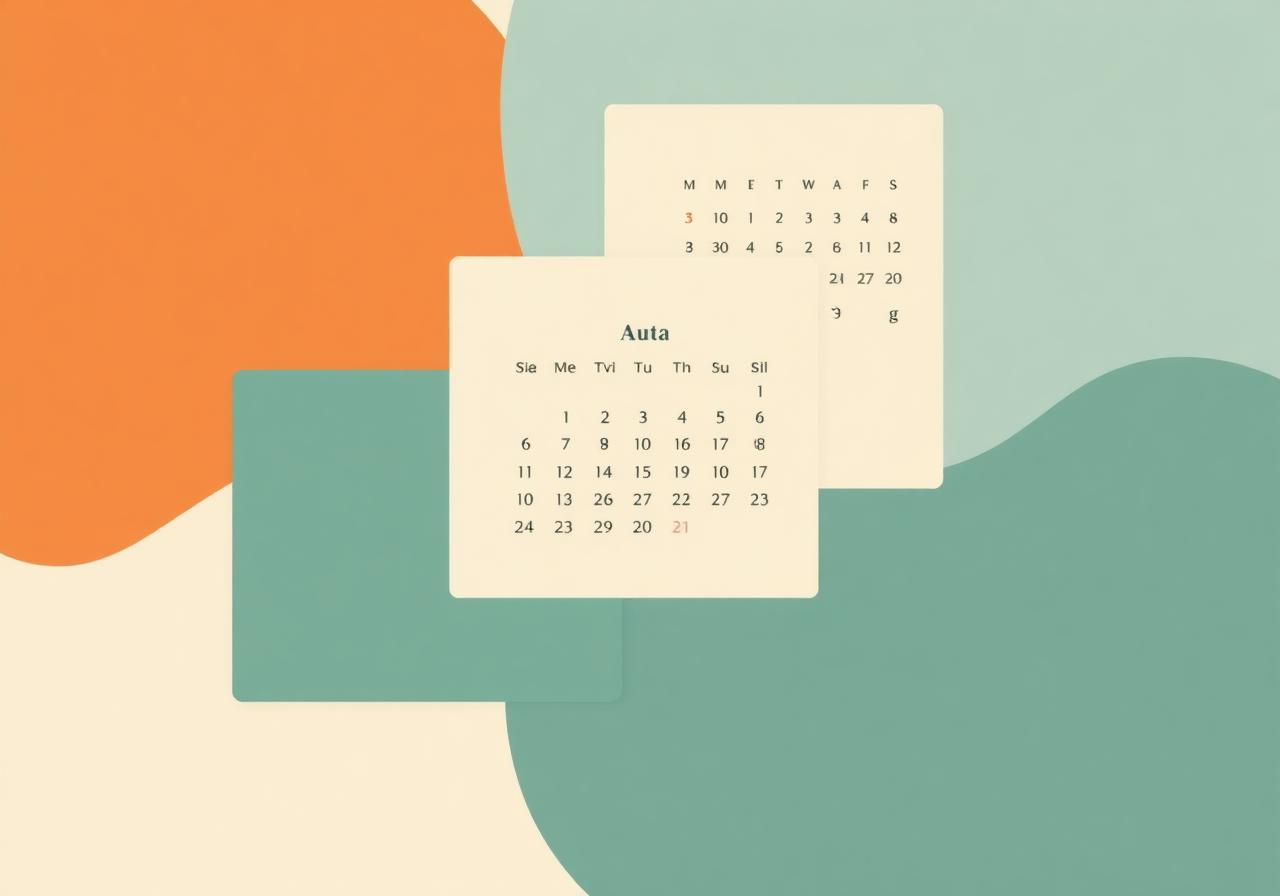 Three overlapping calendars unified into one conflict-free view